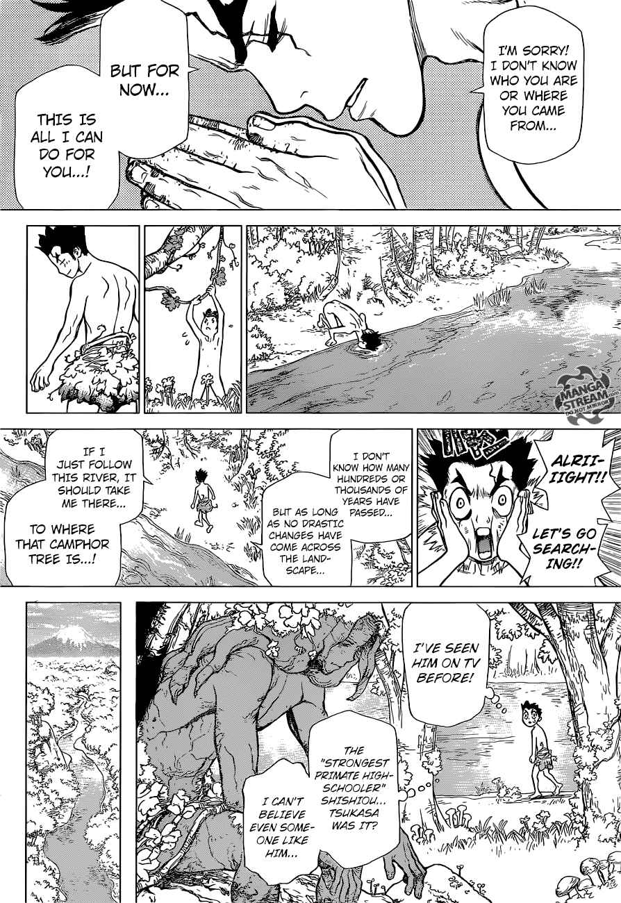 Dr. Stone Manga Chapter 1 page 32 - Stone World scene