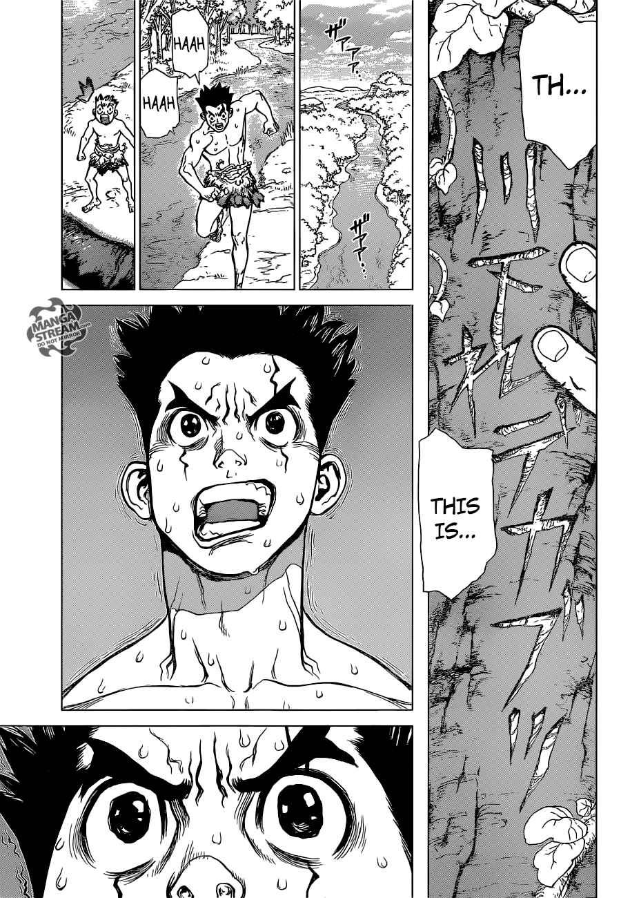 Dr. Stone Manga Chapter 1 page 38 - Stone World scene