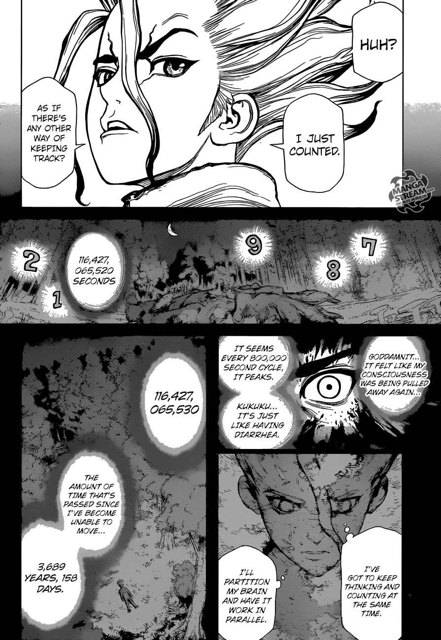 Dr. Stone Manga Chapter 1 page 41 - Stone World scene