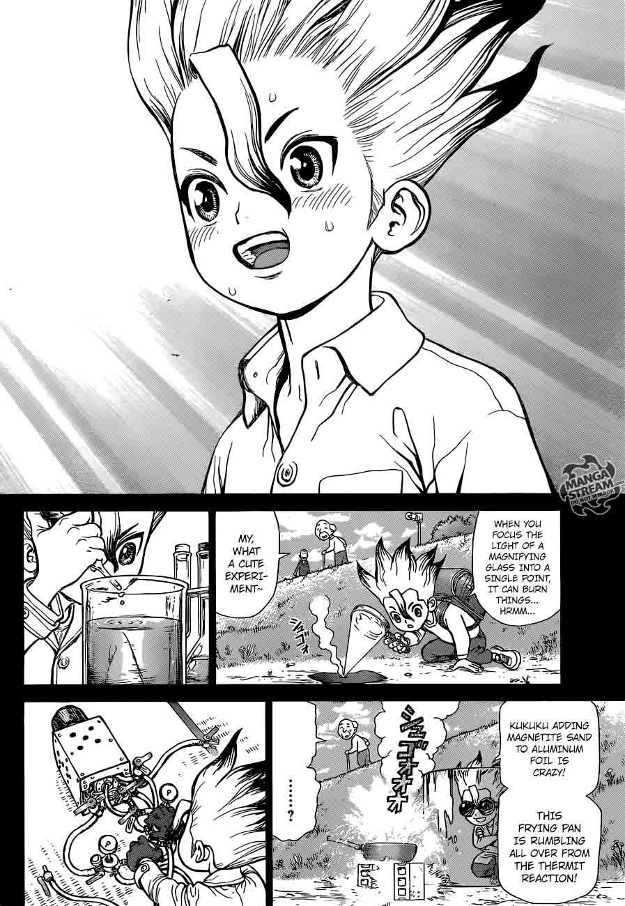 Dr. Stone Manga Chapter 10 page 5 - Student of Science scene
