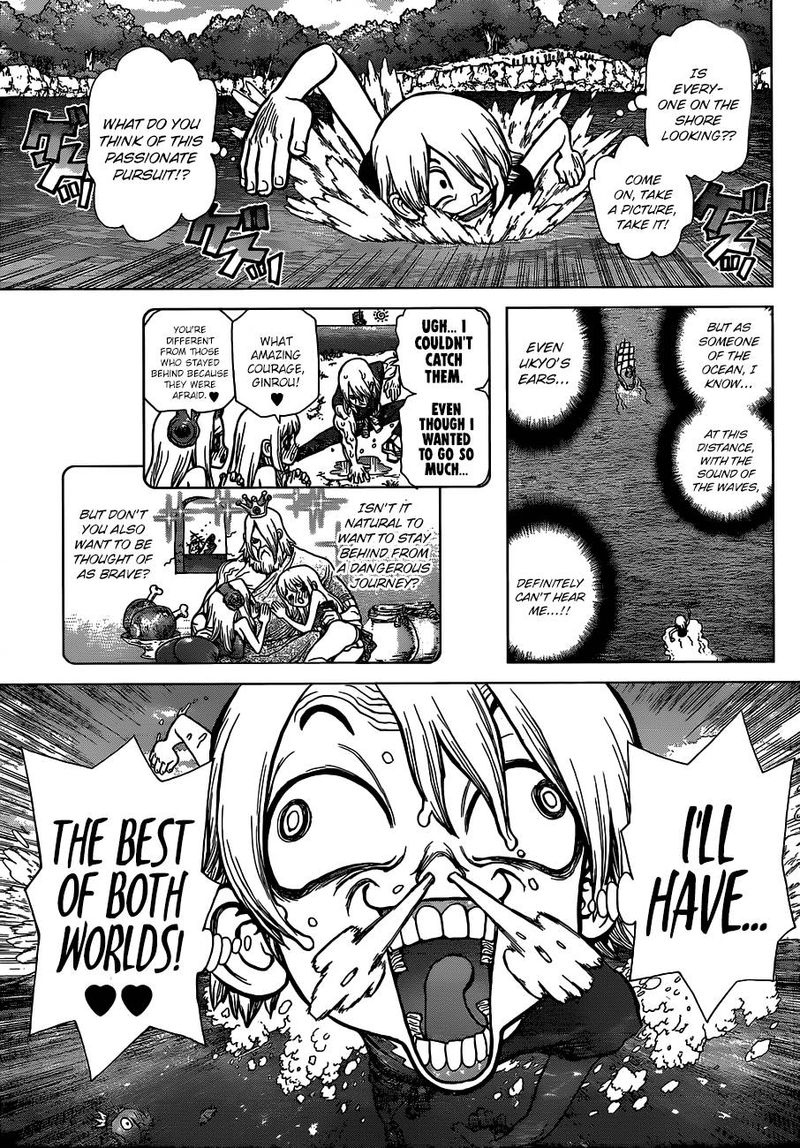 Dr. Stone Manga Chapter 100 page 17 - Origin of the 100 Tales scene