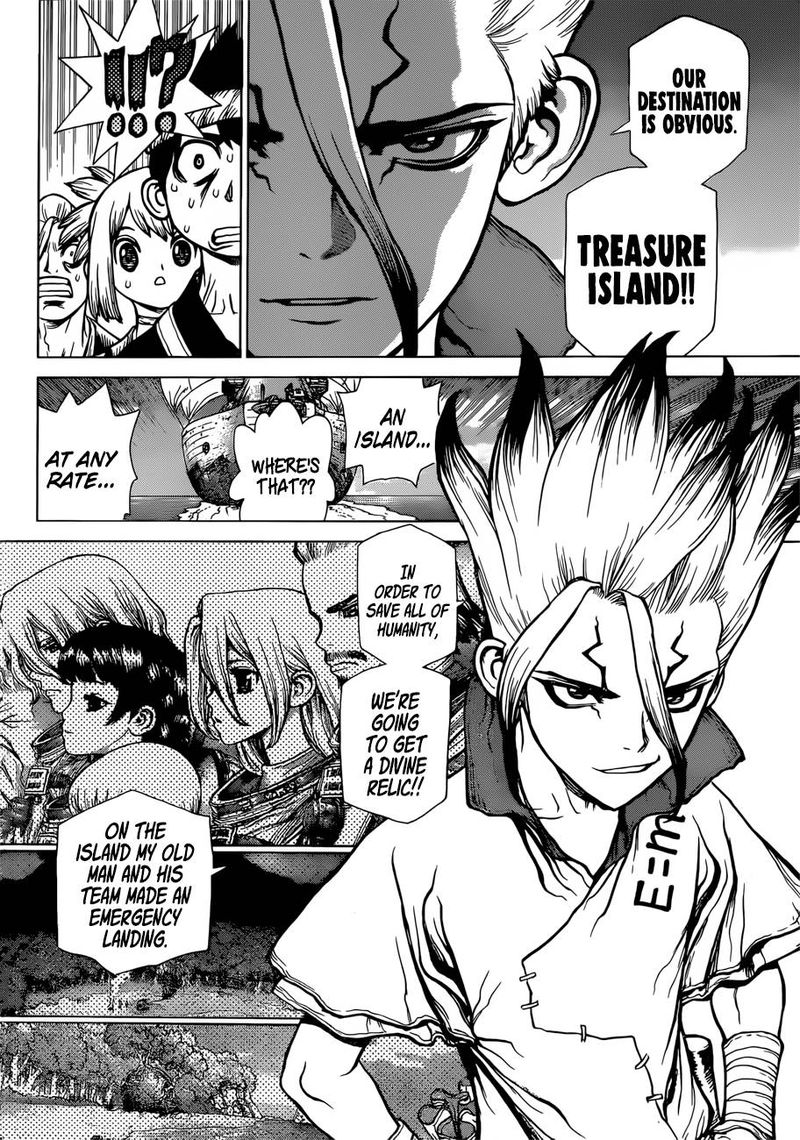 Dr. Stone Manga Chapter 100 page 22 - Origin of the 100 Tales scene