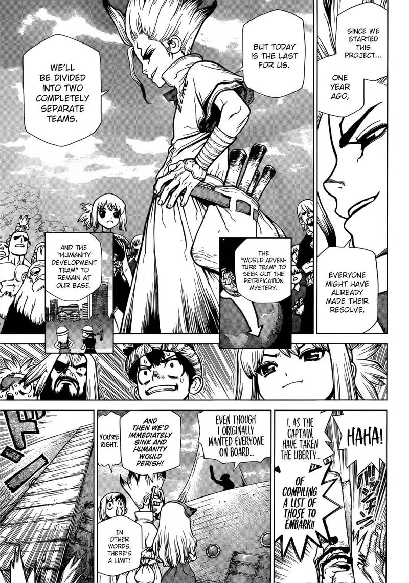 Dr. Stone Manga Chapter 100 page 3 - Origin of the 100 Tales scene