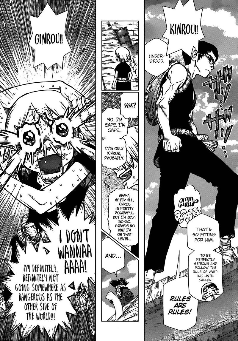 Dr. Stone Manga Chapter 100 page 8 - Origin of the 100 Tales scene