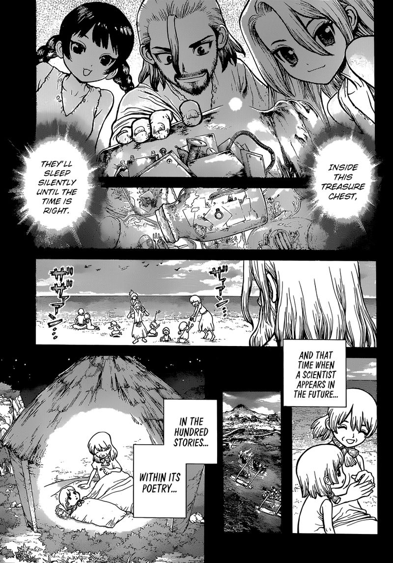 Dr. Stone Manga Chapter 101 page 3 - Treasure Chest scene