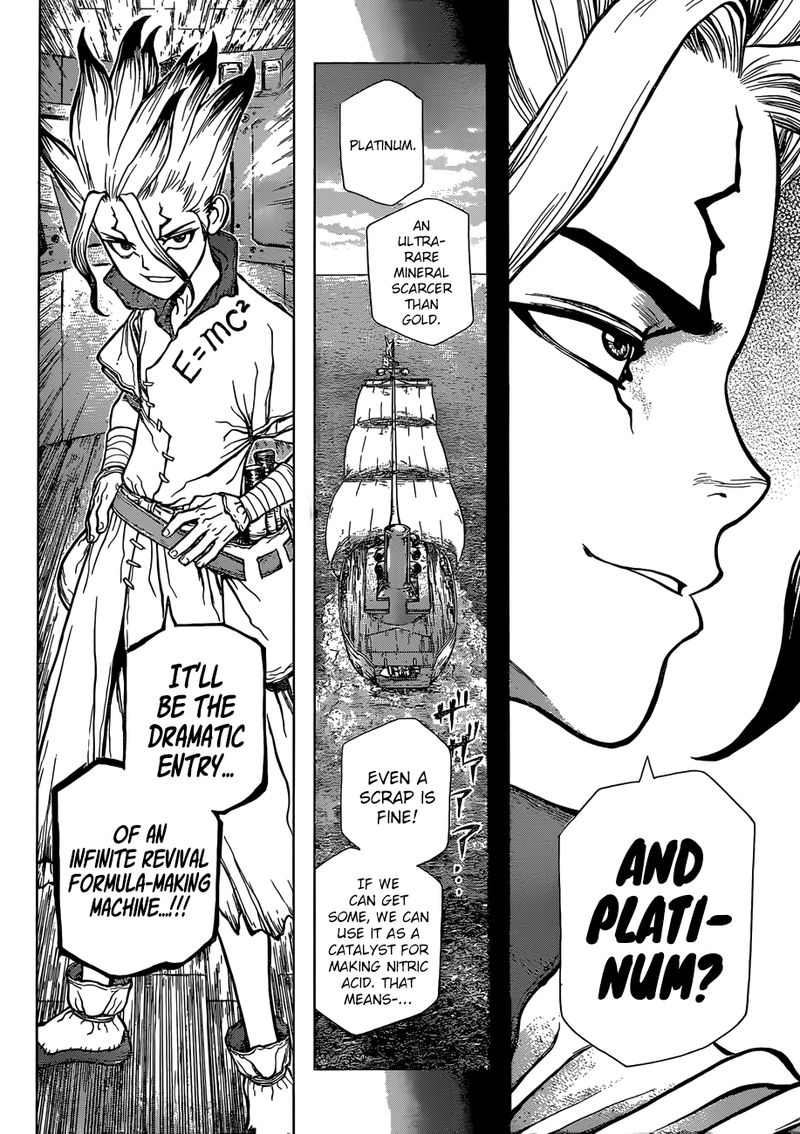 Dr. Stone Manga Chapter 101 page 8 - Treasure Chest scene