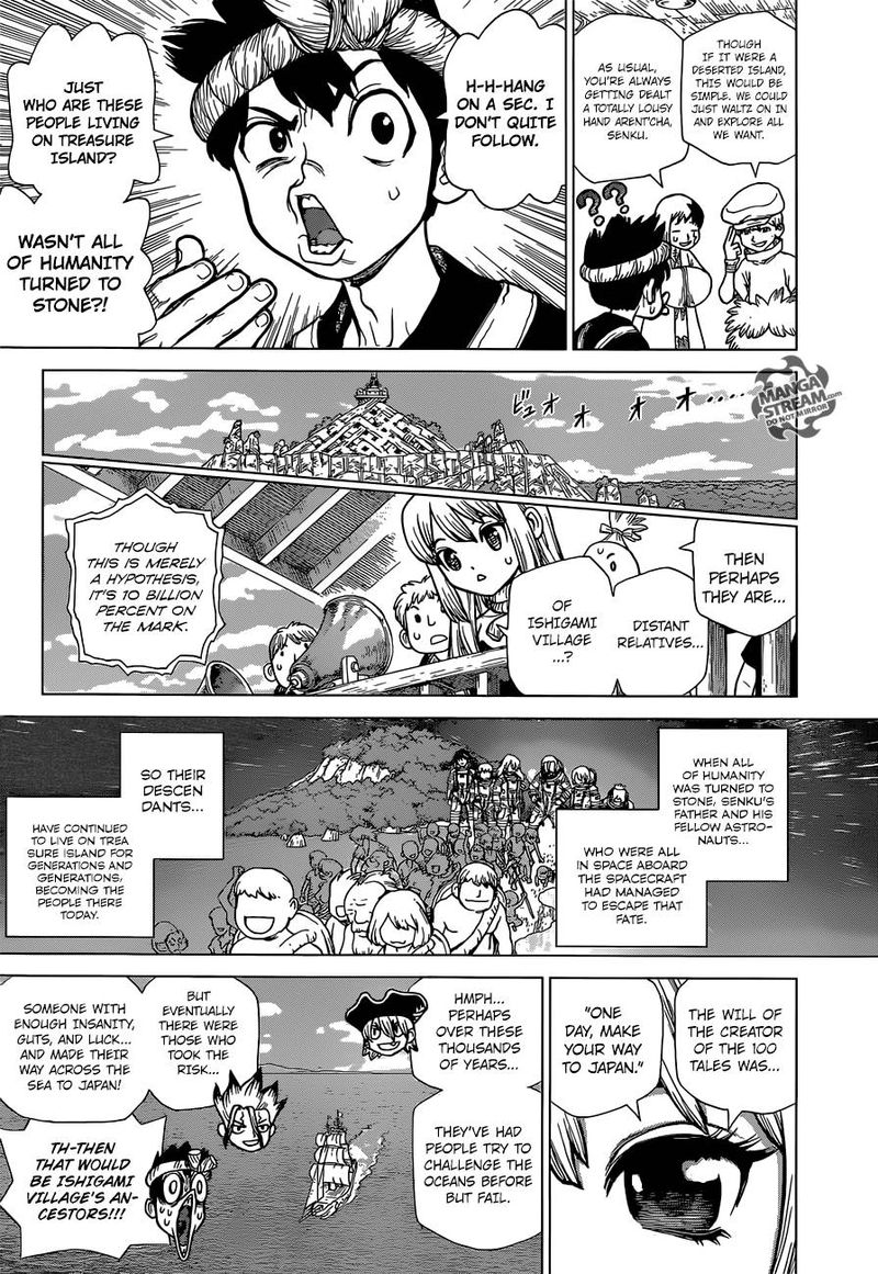 Dr. Stone Manga Chapter 102 page 2 - Perseus, Ship of Science scene