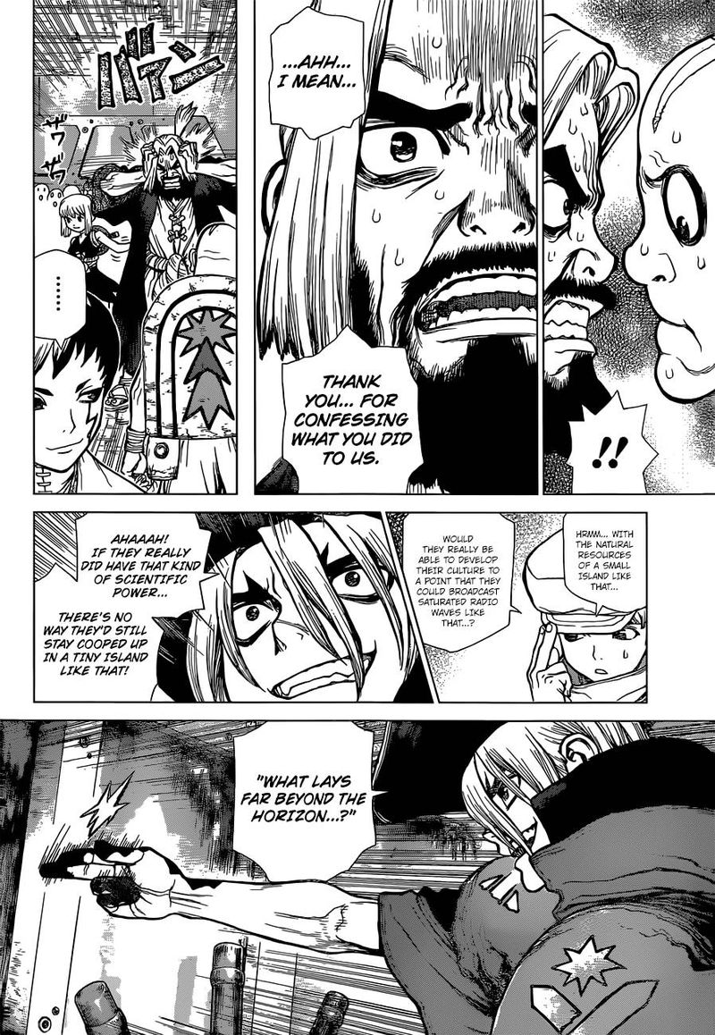 Dr. Stone Manga Chapter 102 page 4 - Perseus, Ship of Science scene