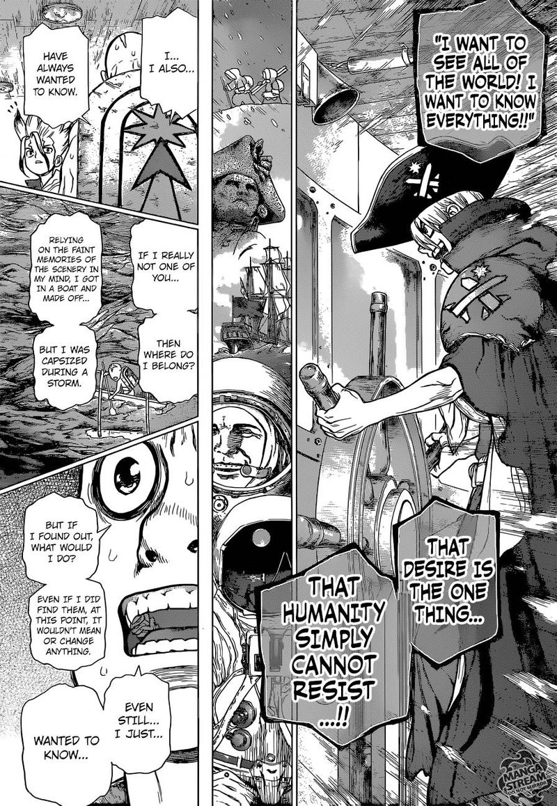 Dr. Stone Manga Chapter 102 page 5 - Perseus, Ship of Science scene
