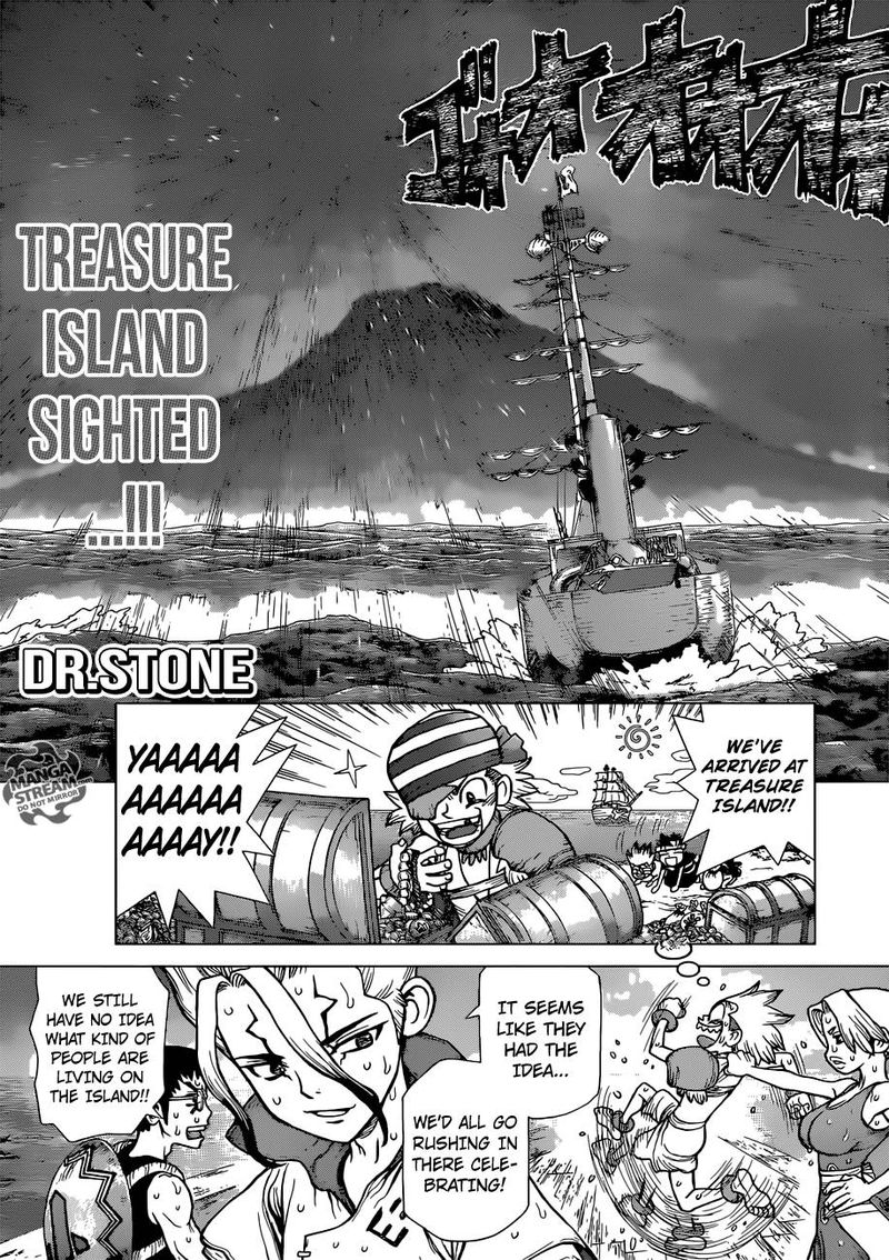 Dr. Stone Manga Chapter 103 page 1 - Light of Hope and Despair scene