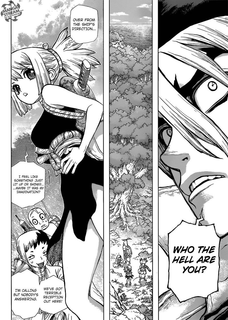 Dr. Stone Manga Chapter 103 page 12 - Light of Hope and Despair scene