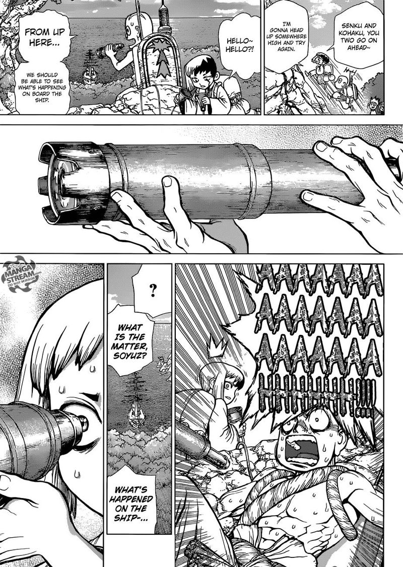 Dr. Stone Manga Chapter 103 page 13 - Light of Hope and Despair scene