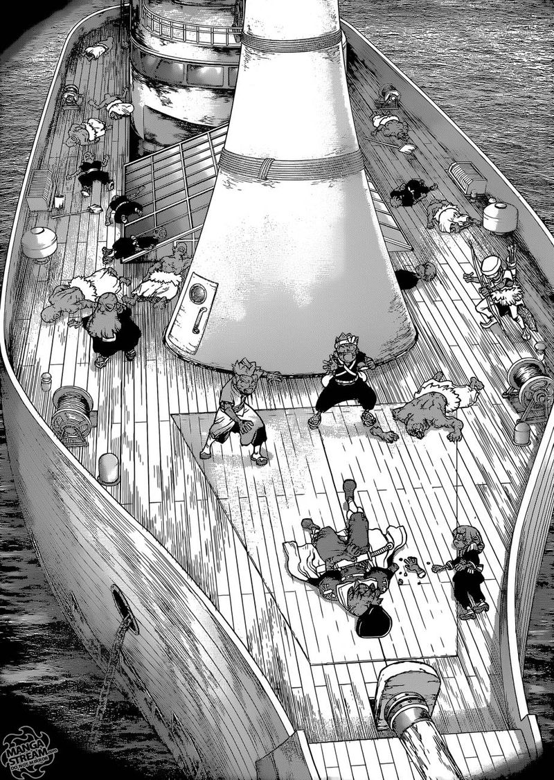 Dr. Stone Manga Chapter 103 page 15 - Light of Hope and Despair scene