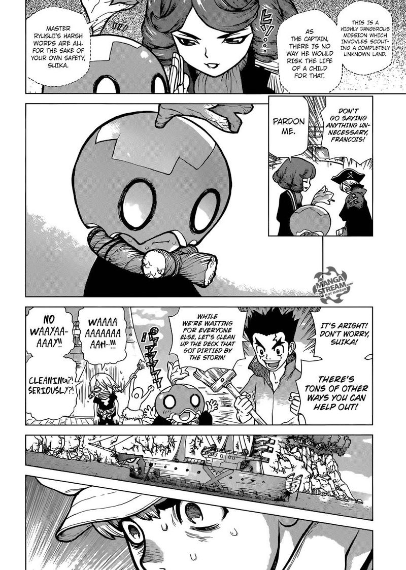 Dr. Stone Manga Chapter 103 page 8 - Light of Hope and Despair scene