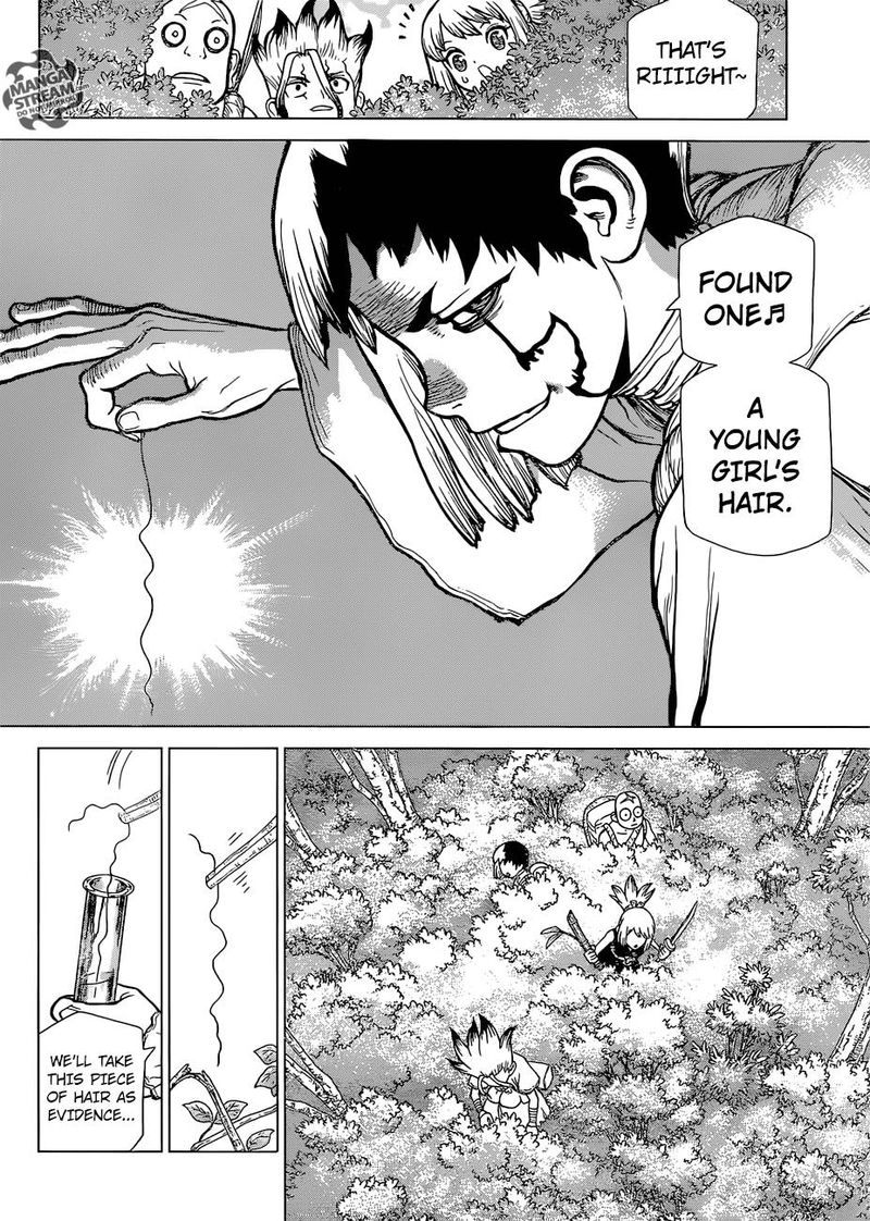 Dr. Stone Manga Chapter 104 page 11 - Men of Forensics scene