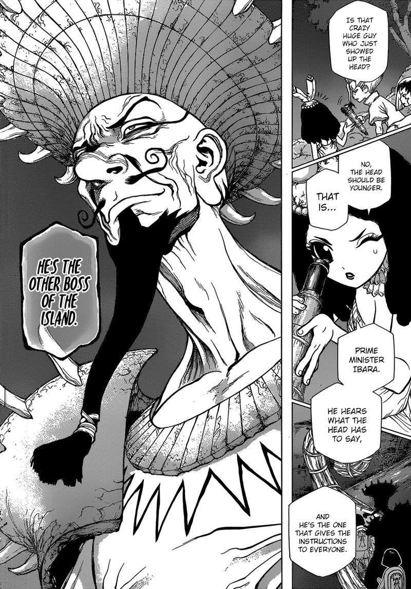Dr. Stone Manga Chapter 107 page 6 - Ace in the Hole on the Ship of Science scene