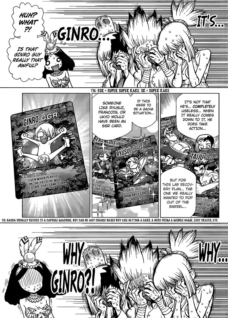 Dr. Stone Manga Chapter 108 page 12 - Double Ace in the Hole scene