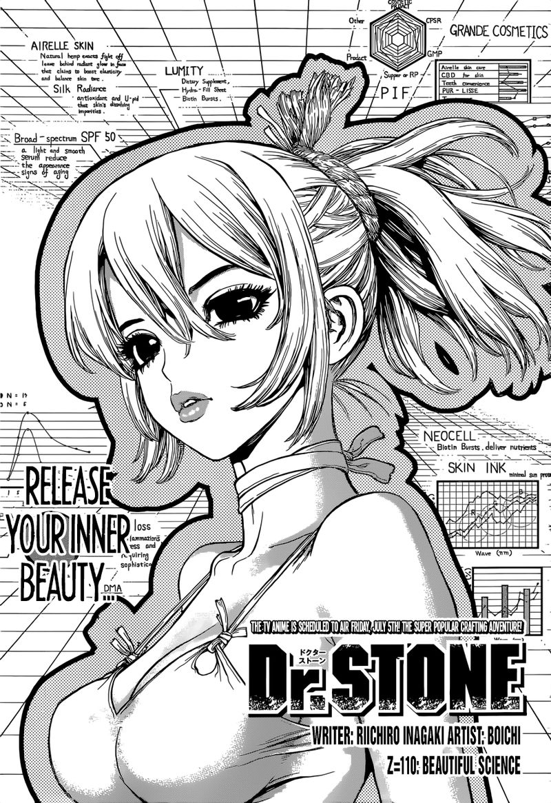 Dr. Stone Manga Chapter 110 page 1 - Beautiful Science scene