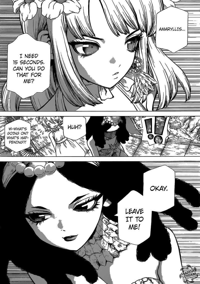 Dr. Stone Manga Chapter 112 page 13 - King of Three Dimensions scene