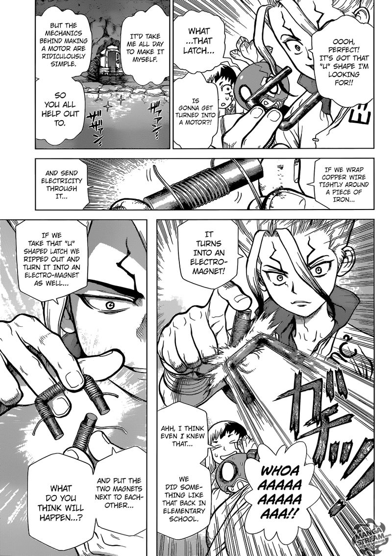 Dr. Stone Manga Chapter 112 page 7 - King of Three Dimensions scene