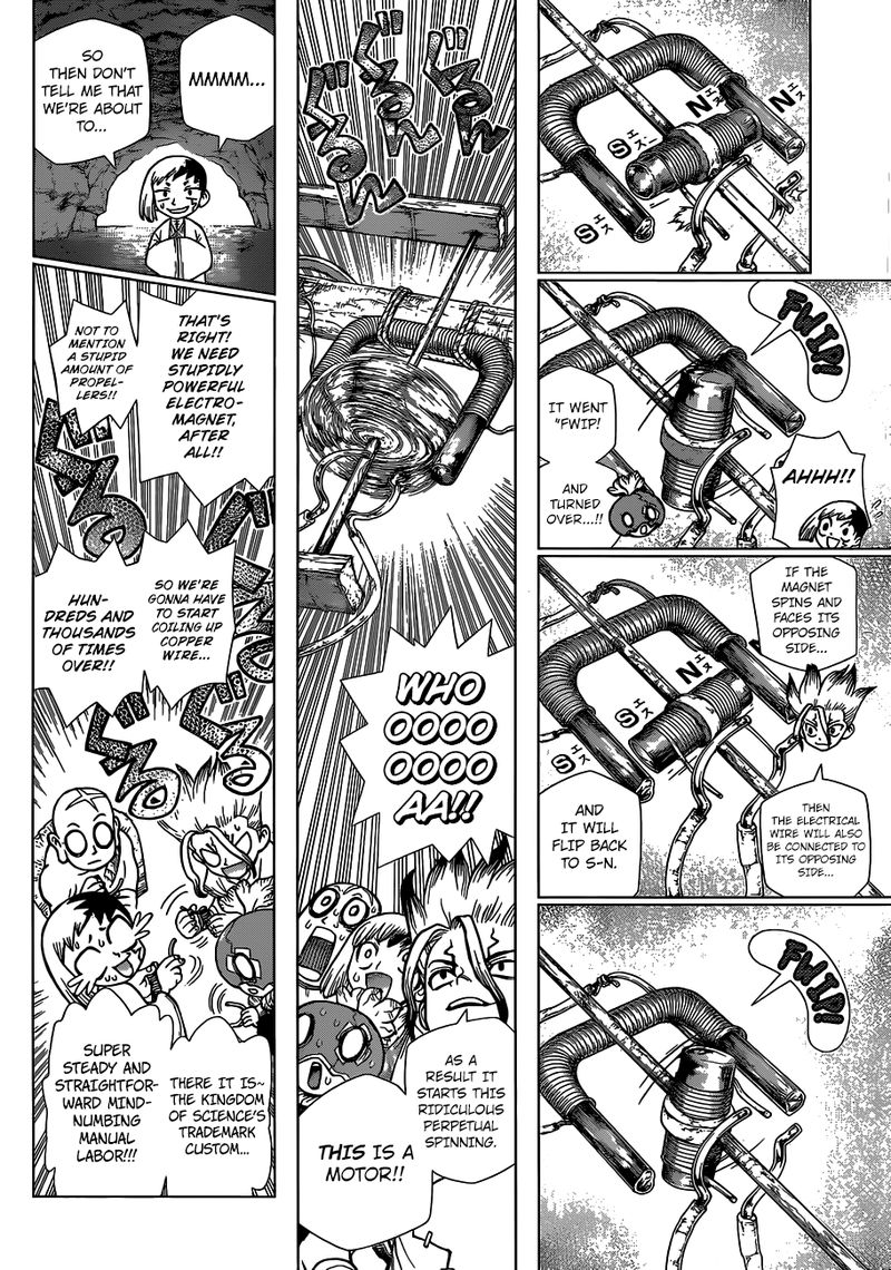 Dr. Stone Manga Chapter 112 page 8 - King of Three Dimensions scene