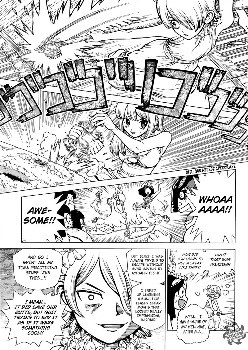 Dr. Stone Manga Chapter 114 page 12 - Silently, Science Pierces the Stone scene