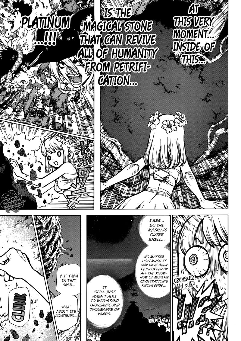 Dr. Stone Manga Chapter 114 page 3 - Silently, Science Pierces the Stone scene