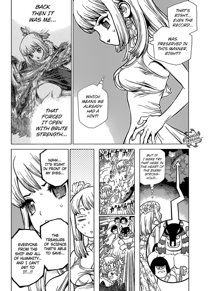 Dr. Stone Manga Chapter 114 page 5 - Silently, Science Pierces the Stone scene