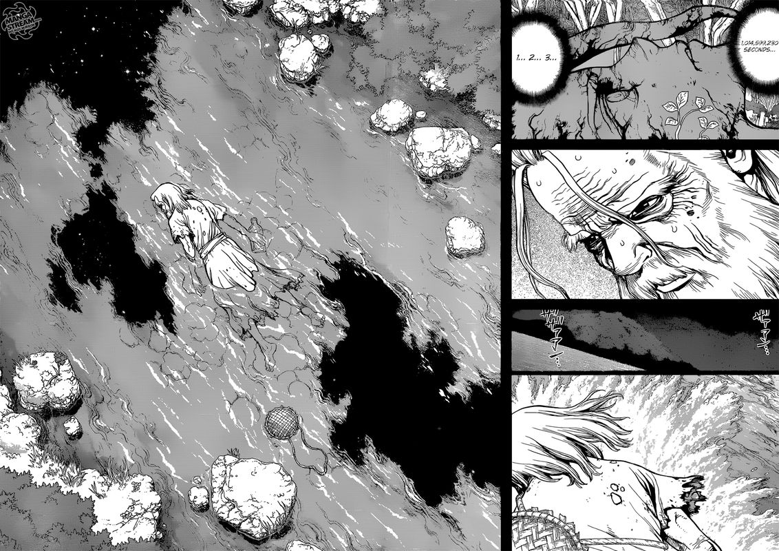 Dr. Stone Manga Chapter 115 page 14 - One Second, One Grain scene
