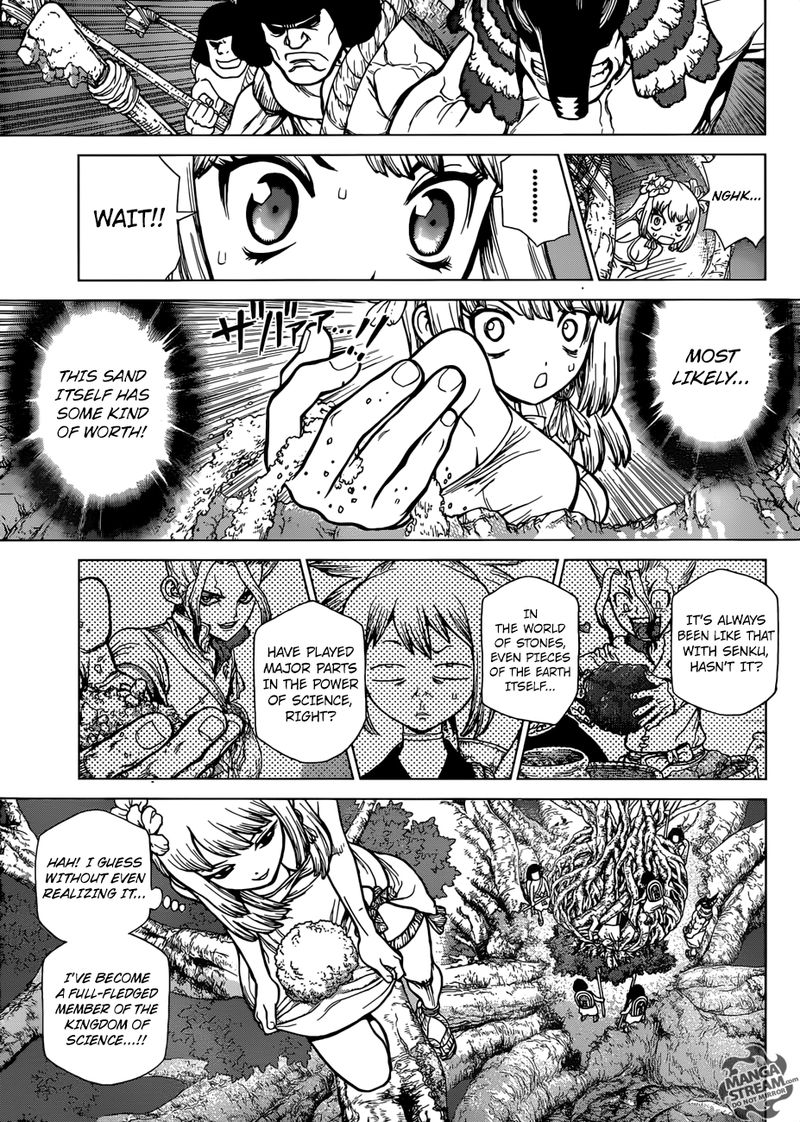 Dr. Stone Manga Chapter 115 page 5 - One Second, One Grain scene
