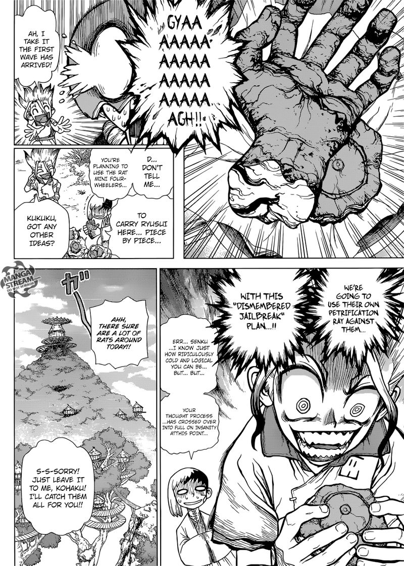 Dr. Stone Manga Chapter 116 page 14 - Miracle in Hand scene