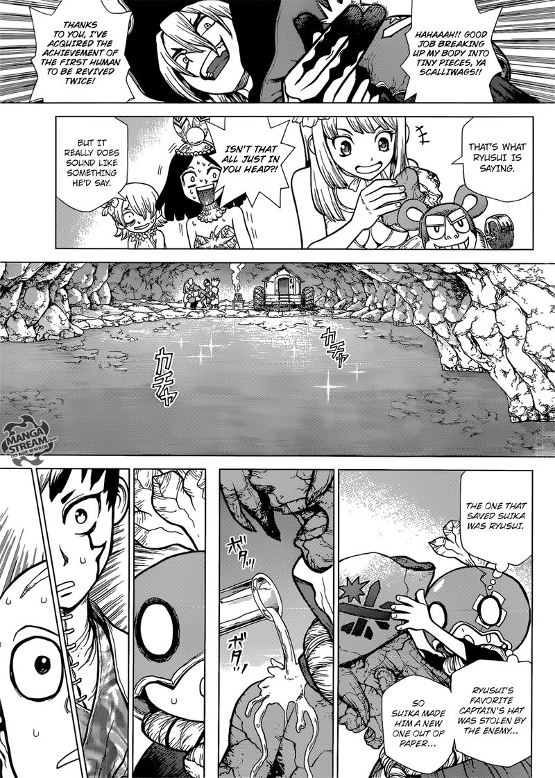 Dr. Stone Manga Chapter 116 page 15 - Miracle in Hand scene