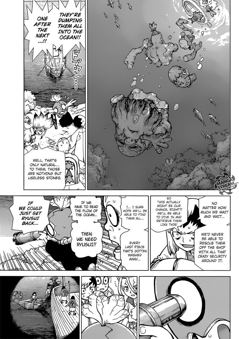 Dr. Stone Manga Chapter 116 page 7 - Miracle in Hand scene