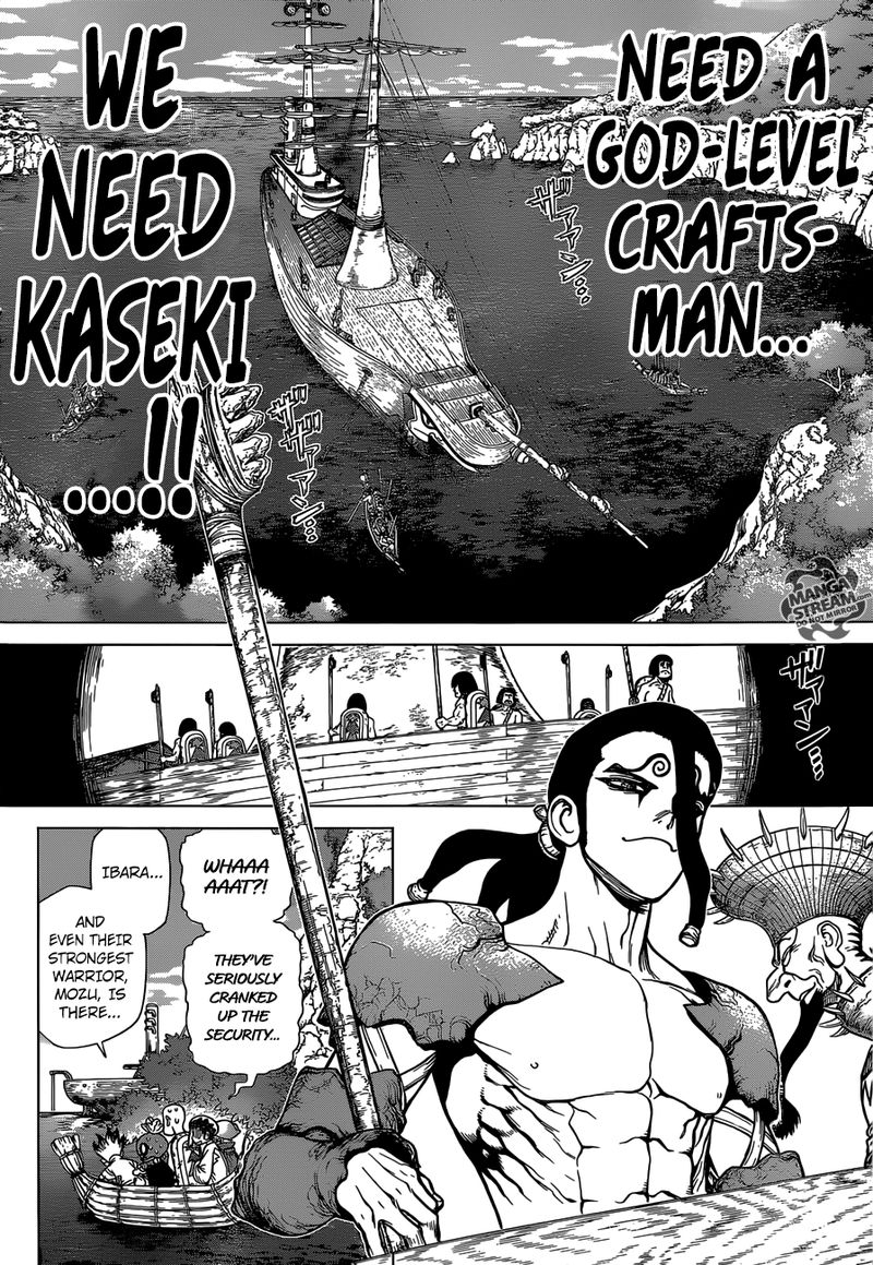 Dr. Stone Manga Chapter 117 page 4 - The Kingdom of Science Strikes Back scene