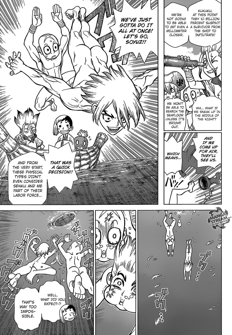 Dr. Stone Manga Chapter 117 page 5 - The Kingdom of Science Strikes Back scene
