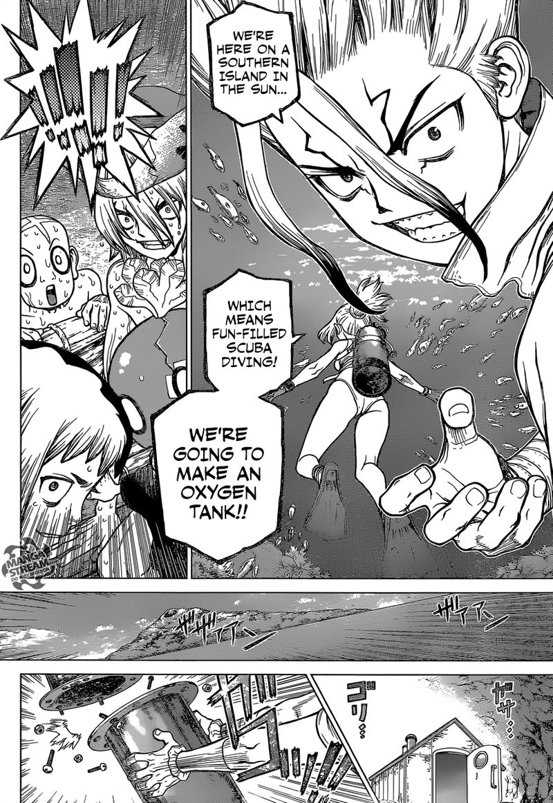 Dr. Stone Manga Chapter 117 page 6 - The Kingdom of Science Strikes Back scene