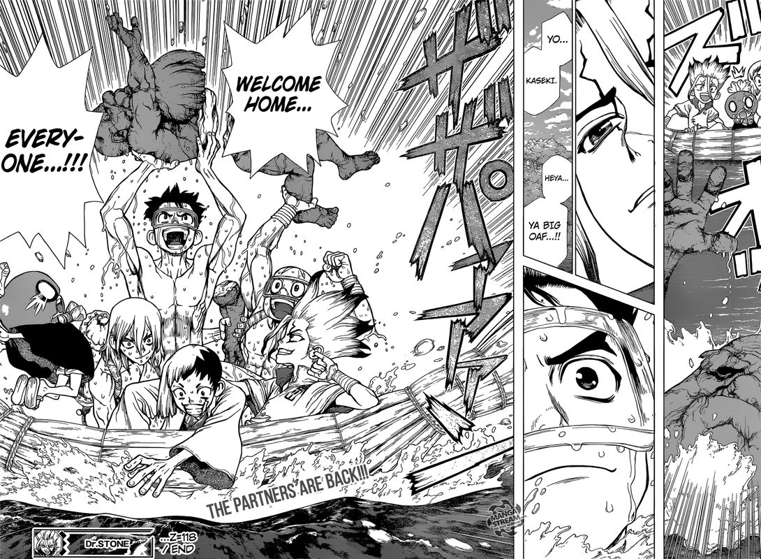 Dr. Stone Manga Chapter 118 page 17 - Silent Soldiers scene