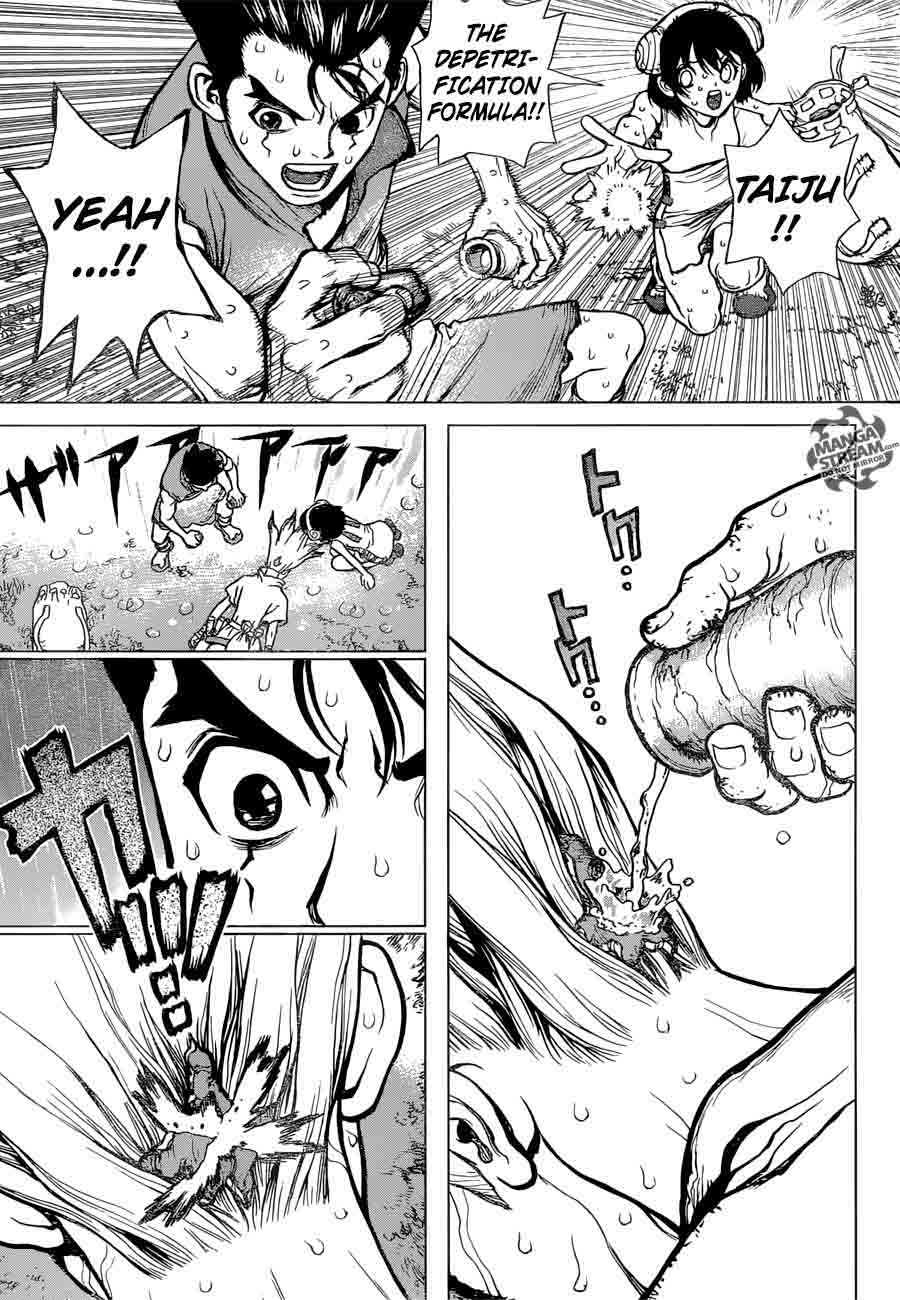 Dr. Stone Manga Chapter 12 page 13 - Epilogue of Prologue(End of Part 0) scene