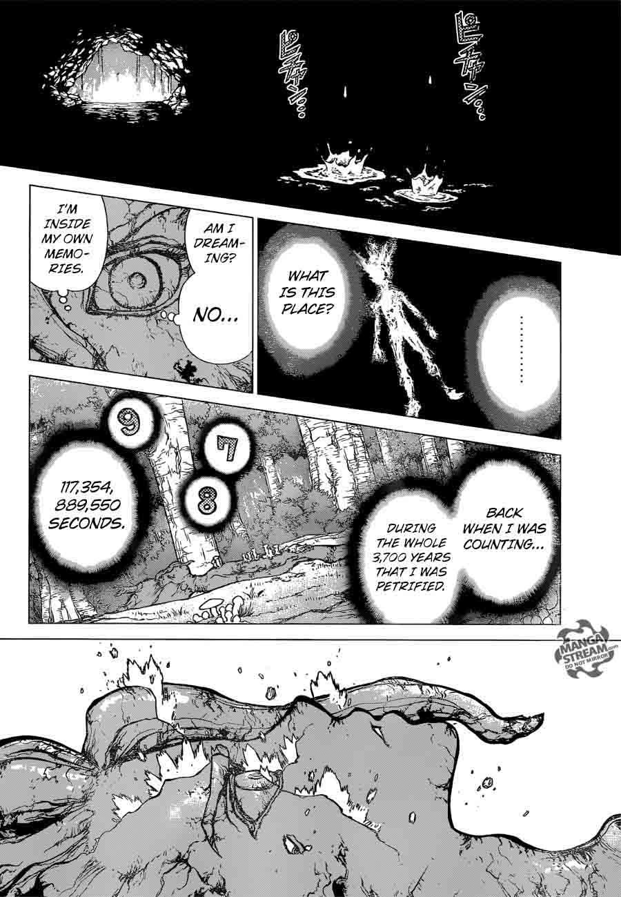 Dr. Stone Manga Chapter 12 page 17 - Epilogue of Prologue(End of Part 0) scene