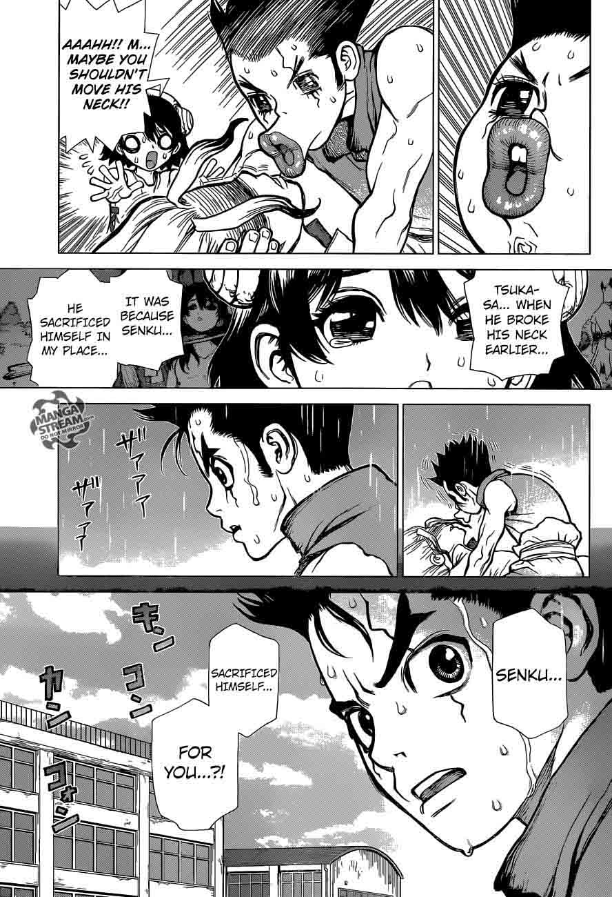 Dr. Stone Manga Chapter 12 page 7 - Epilogue of Prologue(End of Part 0) scene