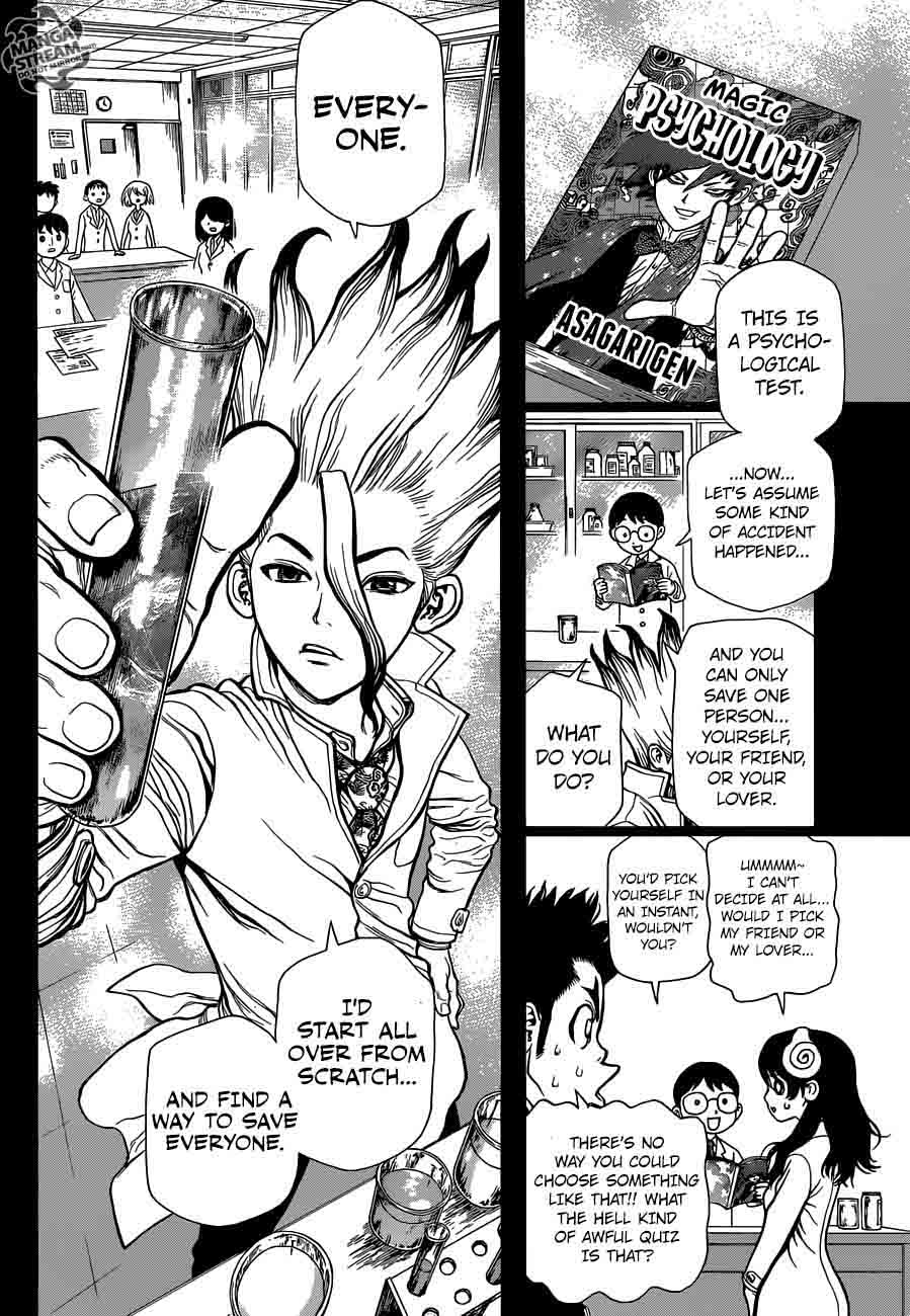 Dr. Stone Manga Chapter 12 page 8 - Epilogue of Prologue(End of Part 0) scene