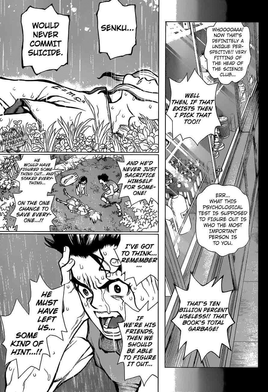 Dr. Stone Manga Chapter 12 page 9 - Epilogue of Prologue(End of Part 0) scene