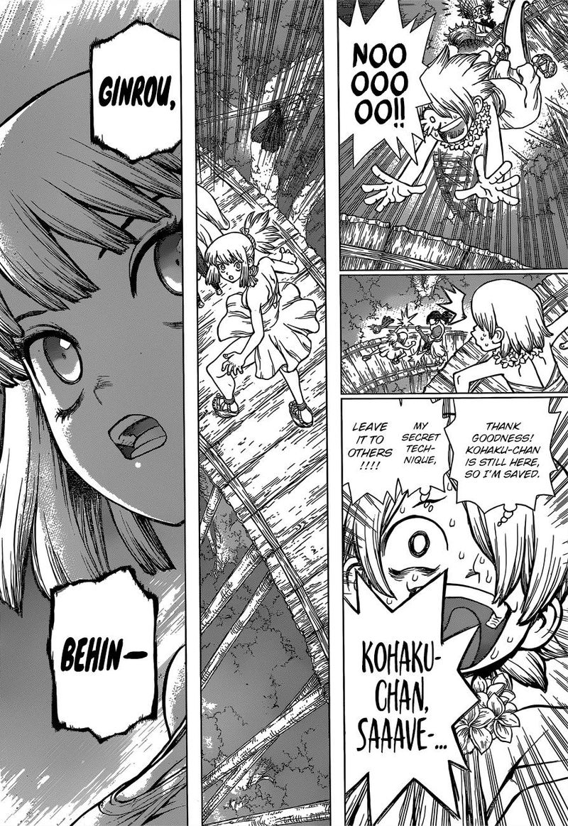 Dr. Stone Manga Chapter 121 page 6 - Medusa's True Face scene