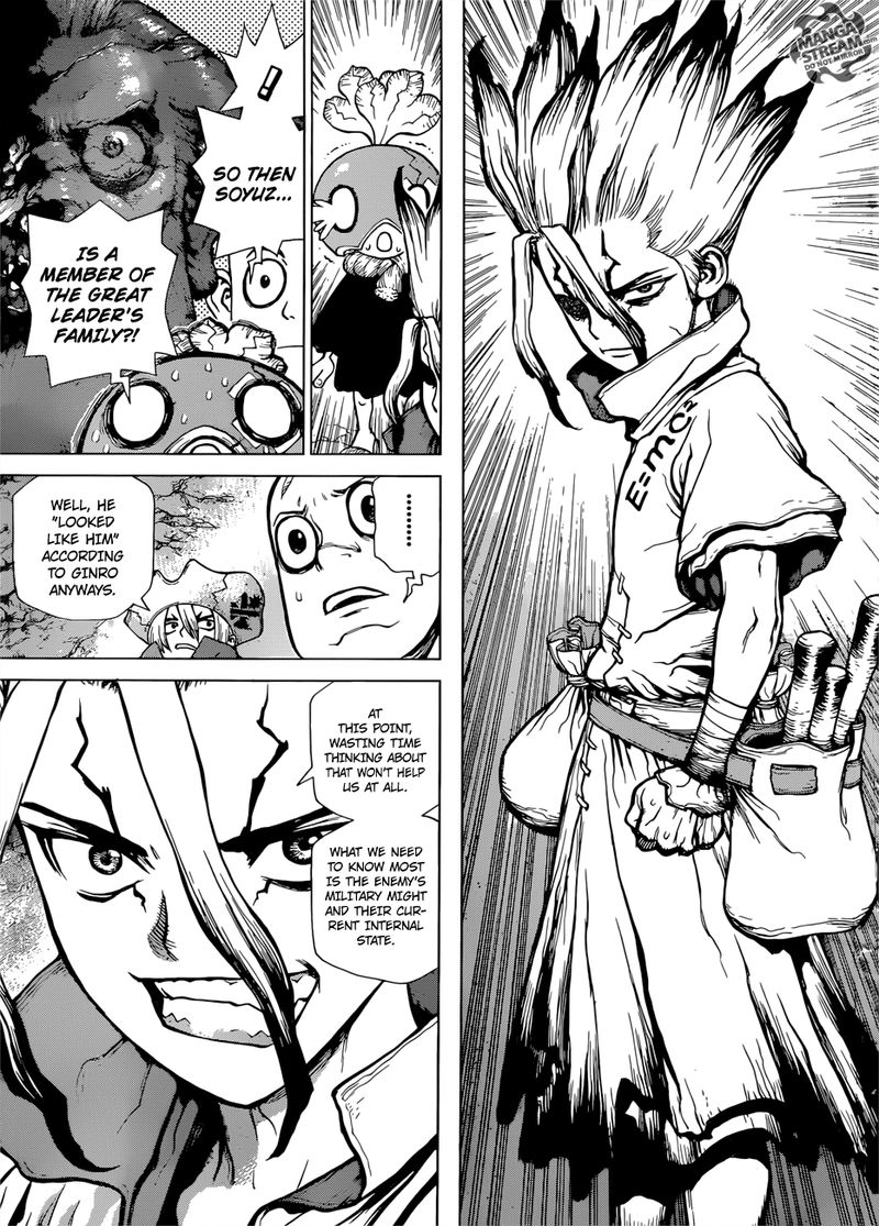 Dr. Stone Manga Chapter 122 page 7 - Brain-Battle Puzzle Pieces scene