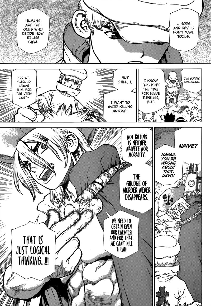 Dr. Stone Manga Chapter 124 page 11 - Inventions of God and Devils scene