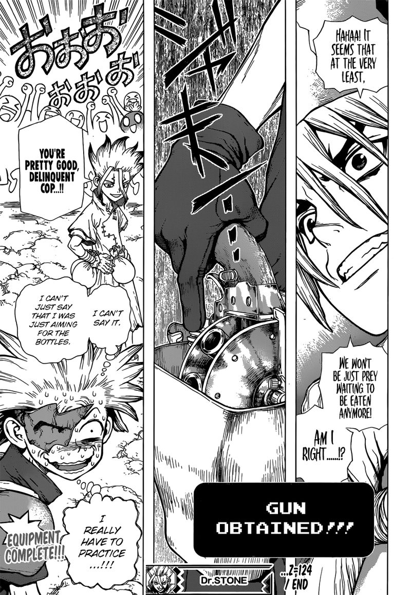 Dr. Stone Manga Chapter 124 page 18 - Inventions of God and Devils scene