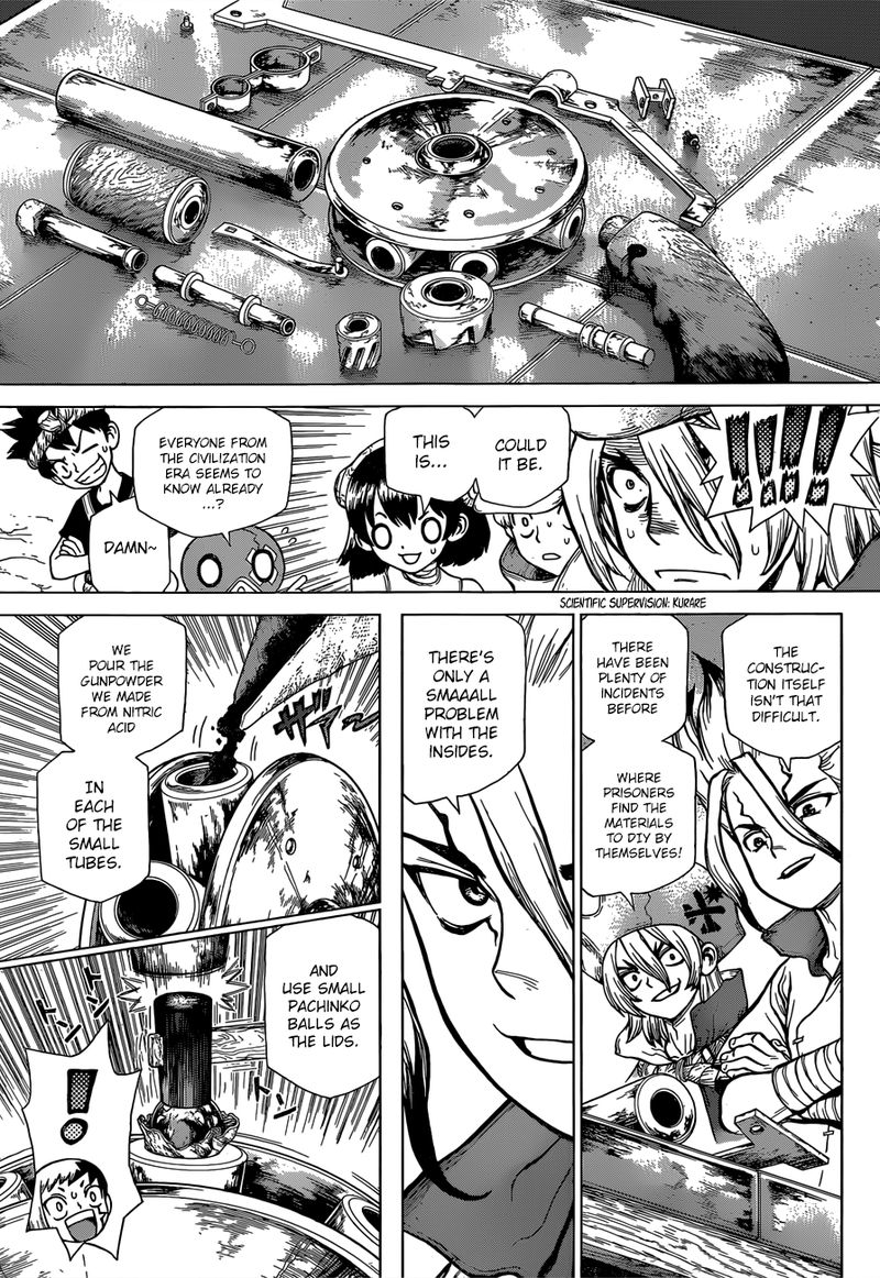 Dr. Stone Manga Chapter 124 page 7 - Inventions of God and Devils scene