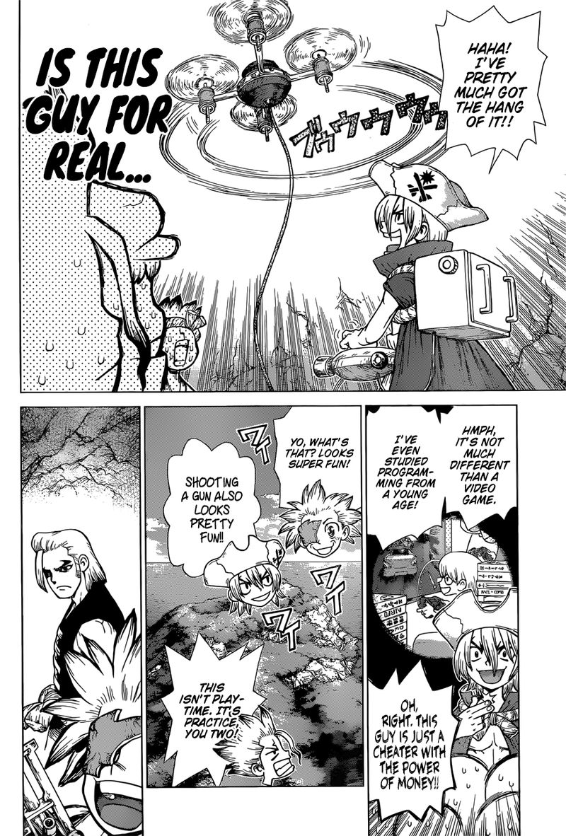 Dr. Stone Manga Chapter 125 page 15 - Decisive Three-Dimensional Battle scene