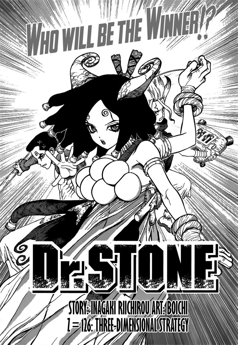 Dr. Stone Manga Chapter 126 page 1 - Three-Dimensional Stratagem scene