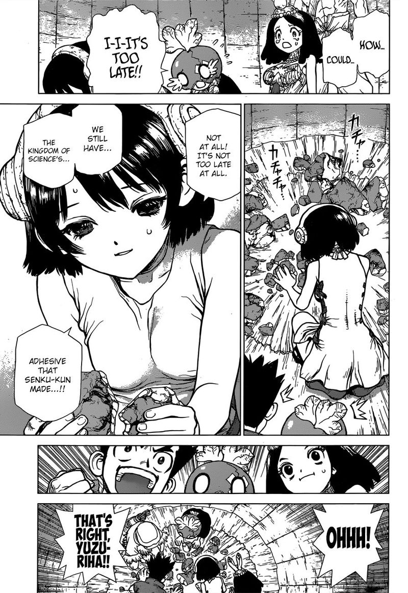 Dr. Stone Manga Chapter 128 page 13 - Island-Wide Battle Royale scene